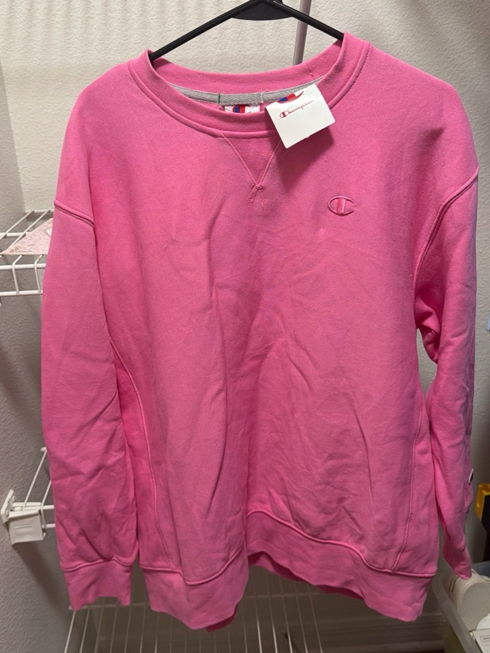 Champion Bright Pink Crewneck Sweatshirt